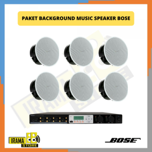 Paket Background Music Indoor Speaker Ceiling Bose - 6 Speaker 